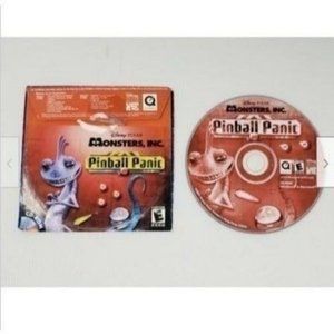 Vintage Game MONSTERS  Inc Pinball Panic Videogame Pixar CD Rom Computer PC 2002